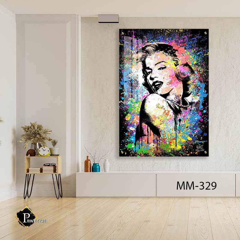 תמונת מרלין מונרו צבעונית לחדר שינה