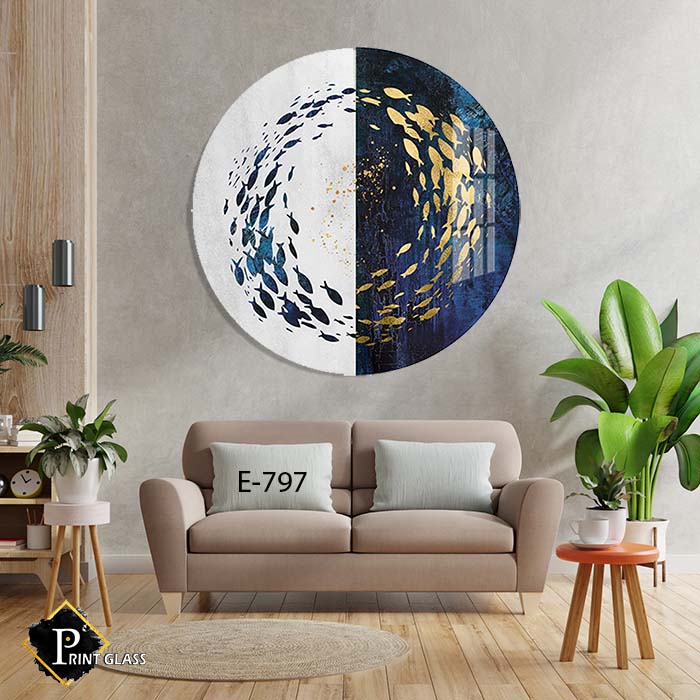 תמונה עגולה לסלון או למשרד