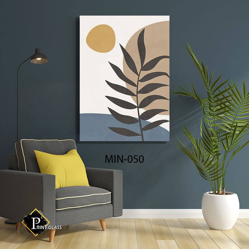 עיצוב מינימליסטי לחדר - תמונת על זכוכית לסלון או לפינת האוכל