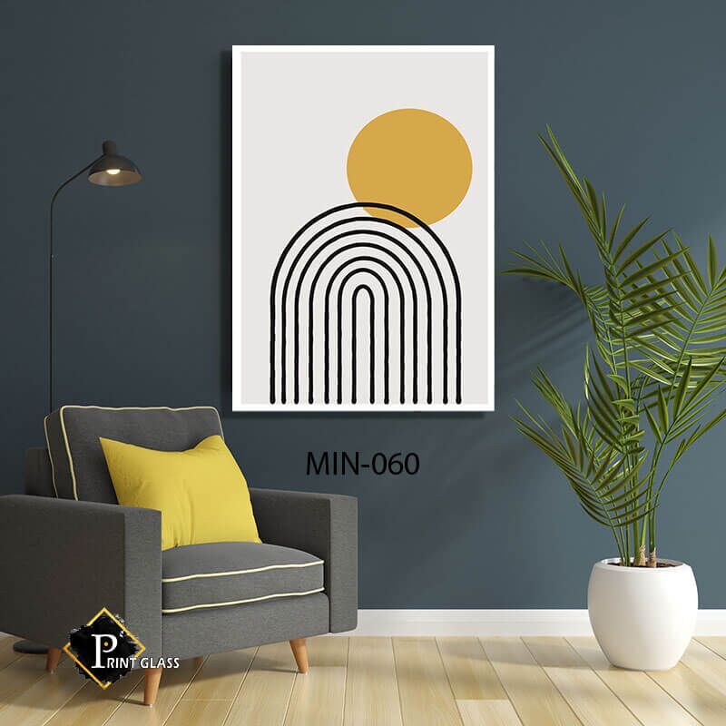 תמונה מינימליסטי - תמונת על זכוכית לסלון או לפינת האוכל