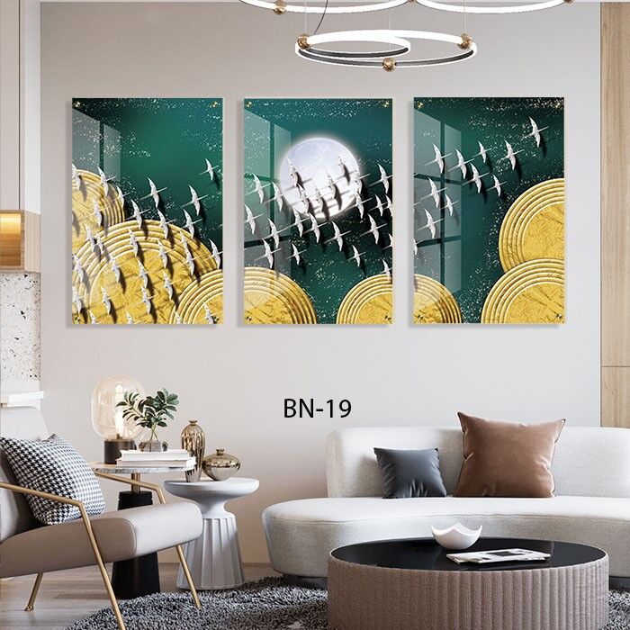 ציפורים עפים מעל המים - תמונות על זכוכית לסלון או לפינת האוכל