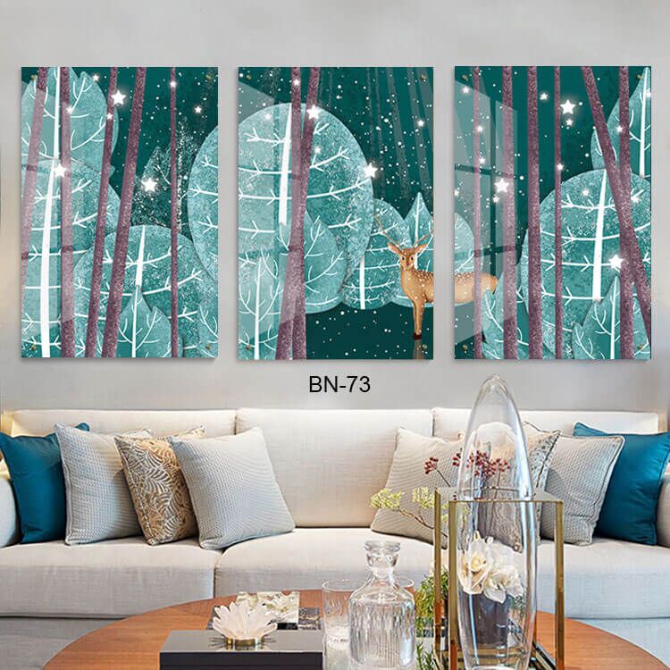 תמונות לפינת האוכל מזכוכית של במבי ביער