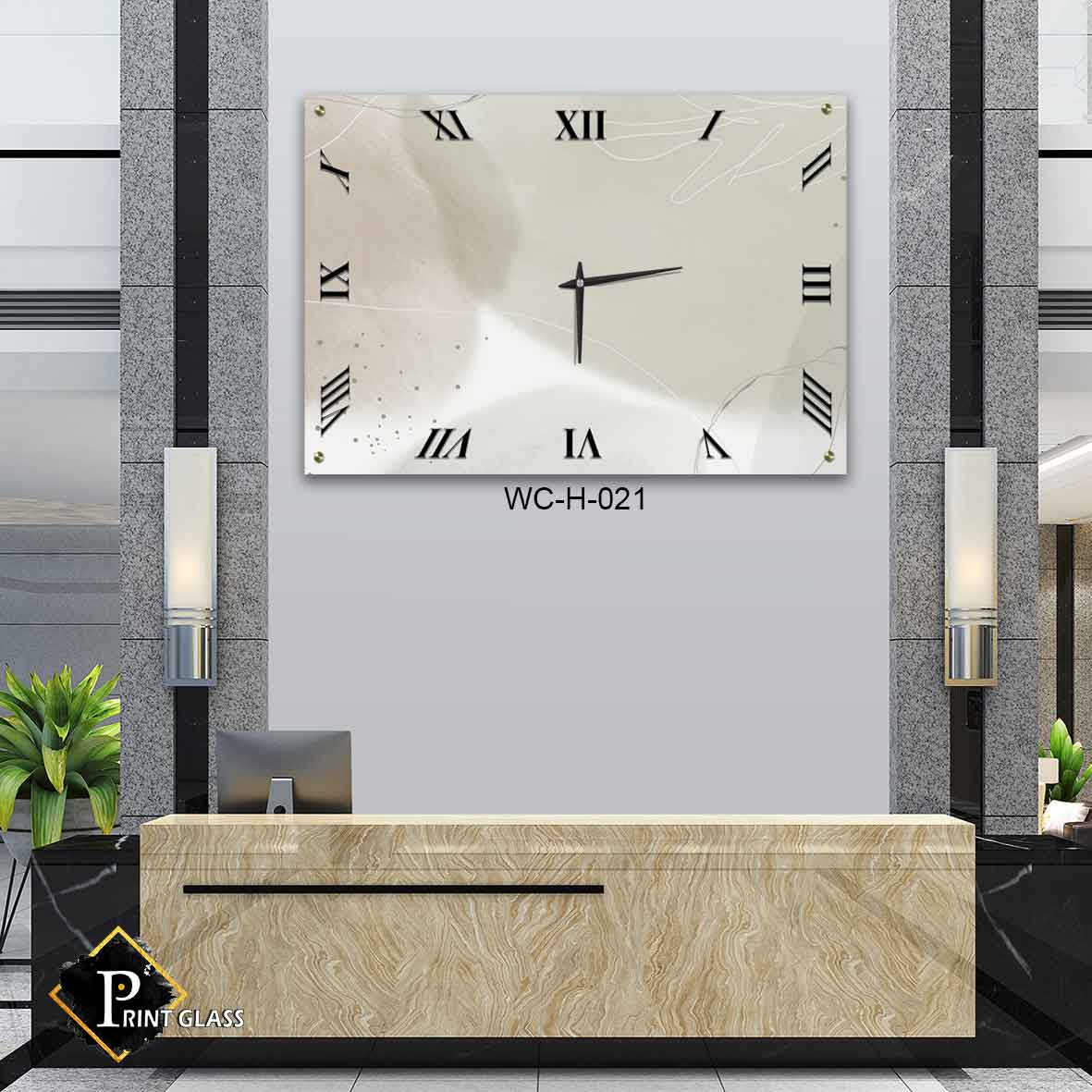 שעון קיר מעוצב למטבח ברקע חום