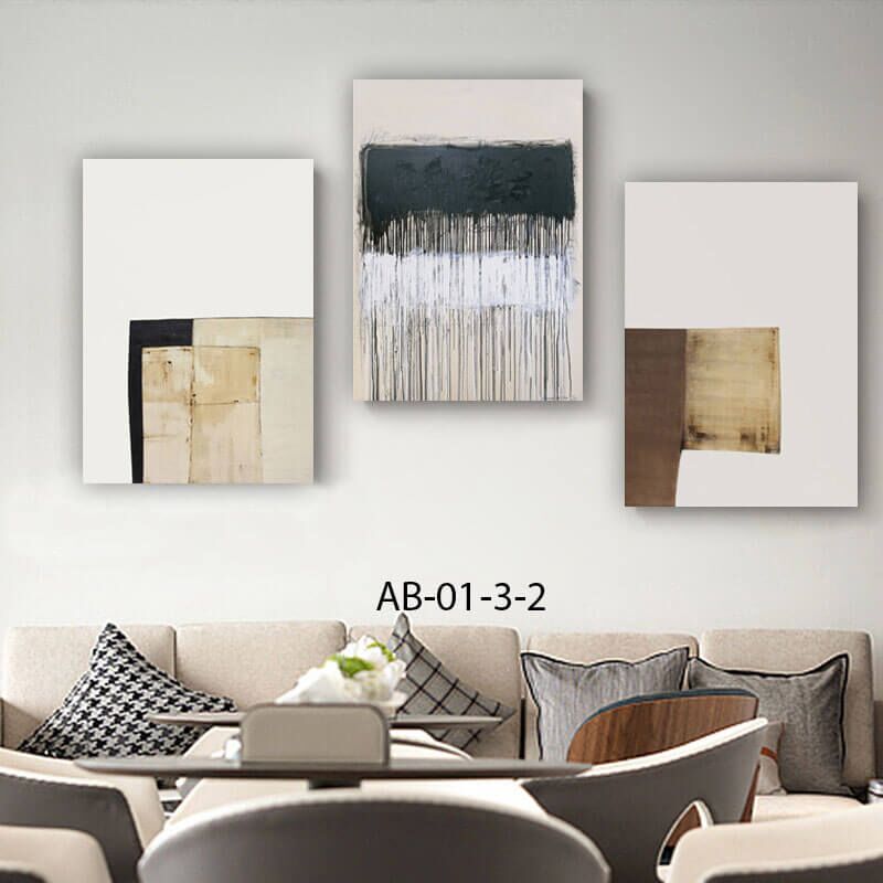 תמונות לסלון בחלקים של אבסטרקט