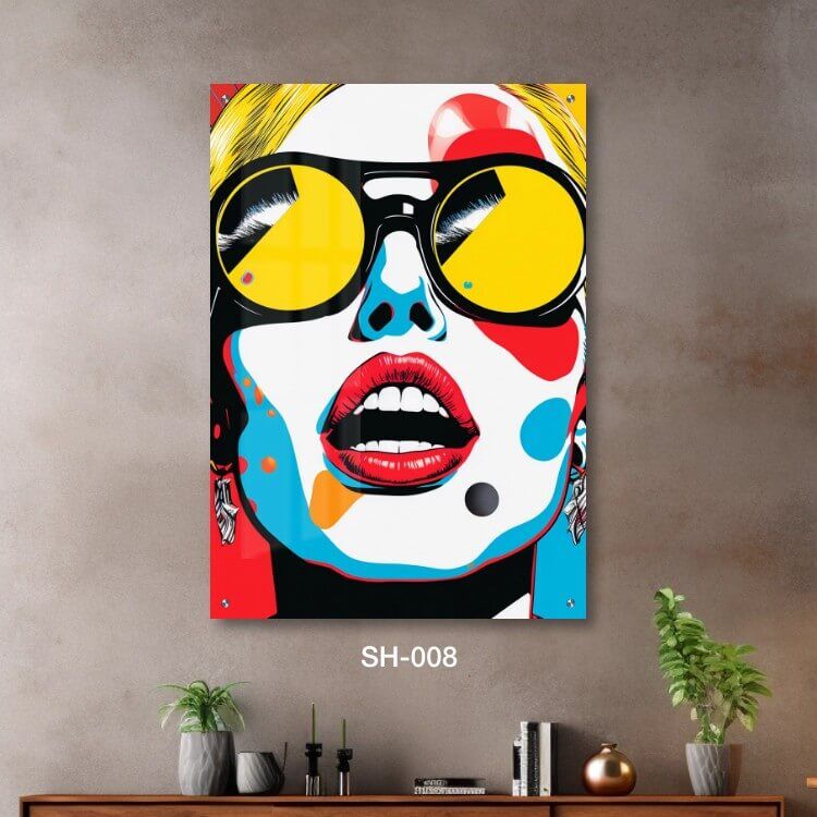 תמונה מגניבה לחדר מזכוכית של אישה קומיקס