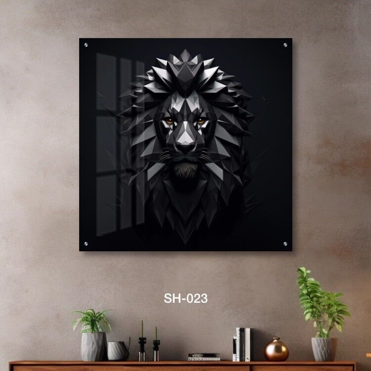 תמונה מגניבה לחדר שינה של אריה בשחור