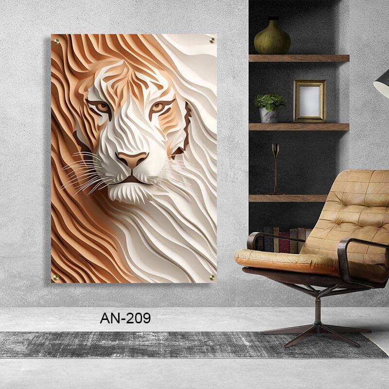 תמונה לחדר שינה גברים של תבליט נמר