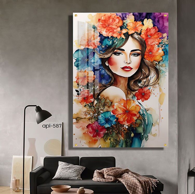 תמונה לסלון אשת הפרחים הצבעוניים