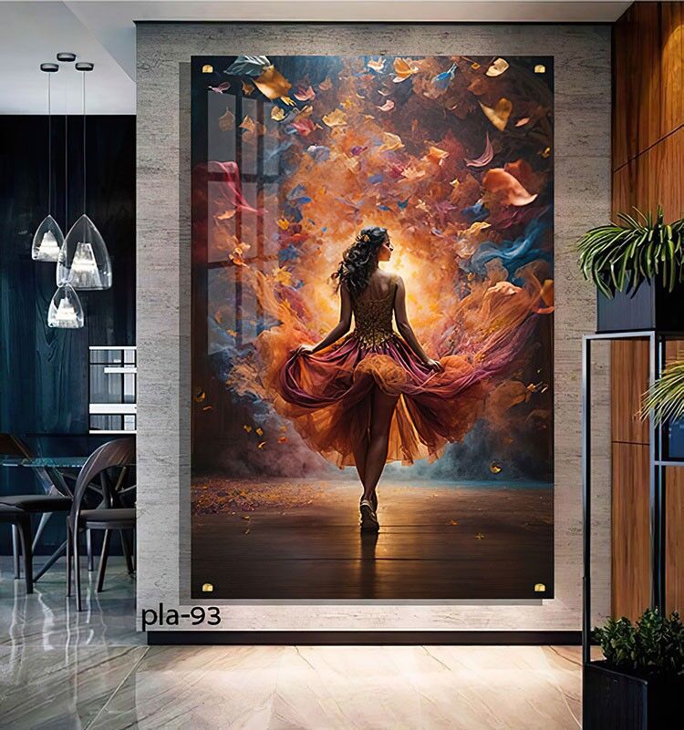 תמונה לסלון רקדנית בעולם של צבעים