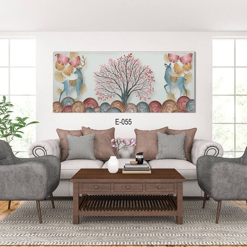 תמונת זכוכית לסלון - E-055