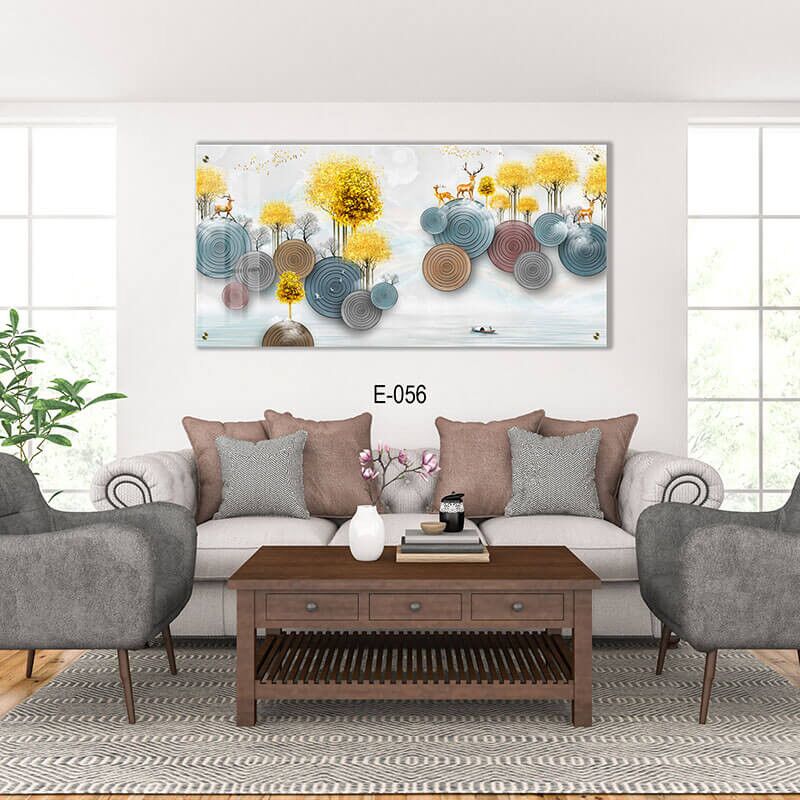 תמונת זכוכית לסלון - E-056