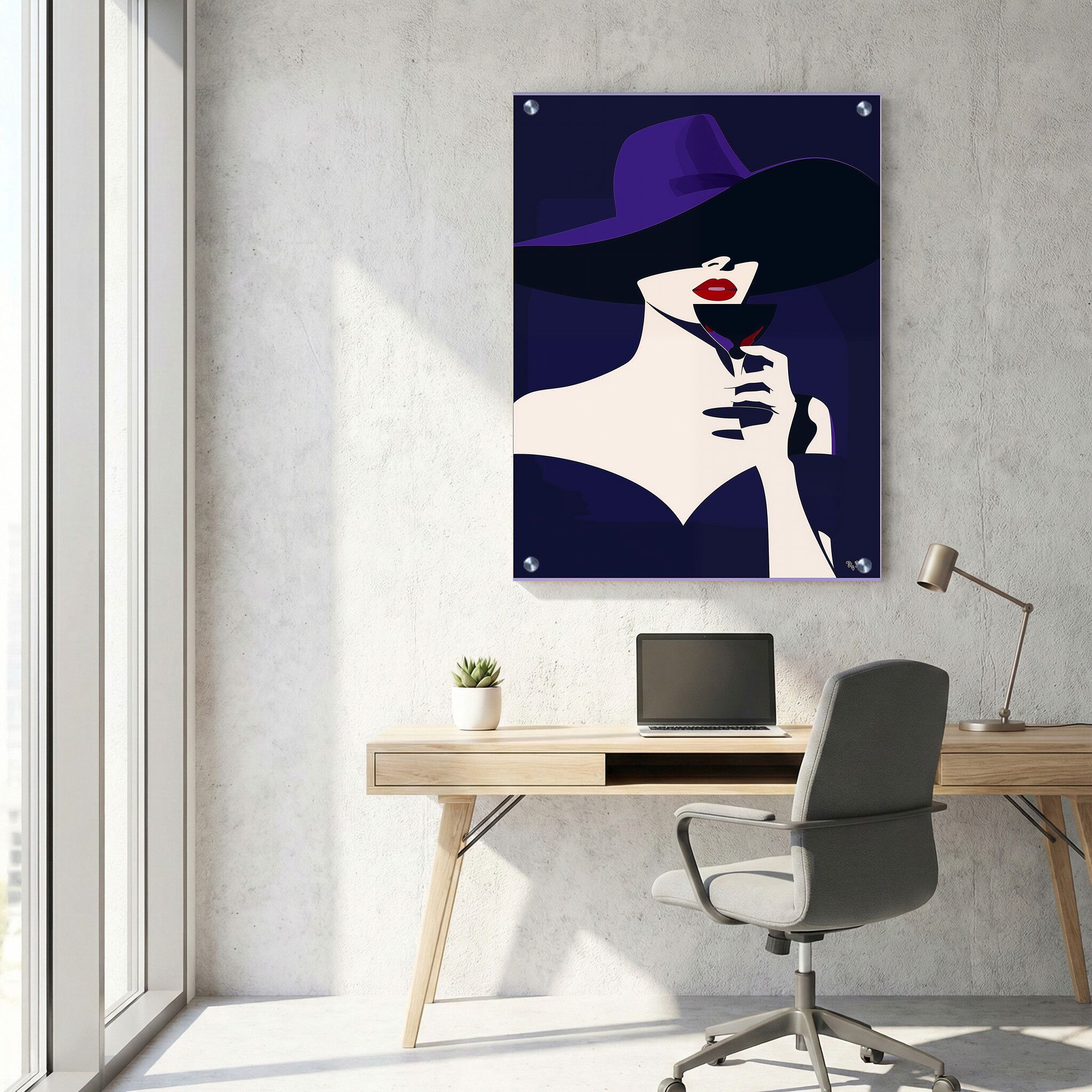 תמונת זכוכית למשרד - AU-003