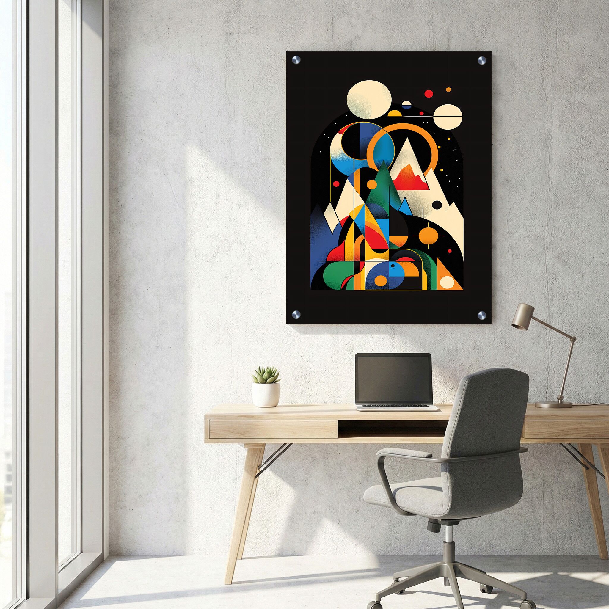 תמונת זכוכית למשרד - AU-011