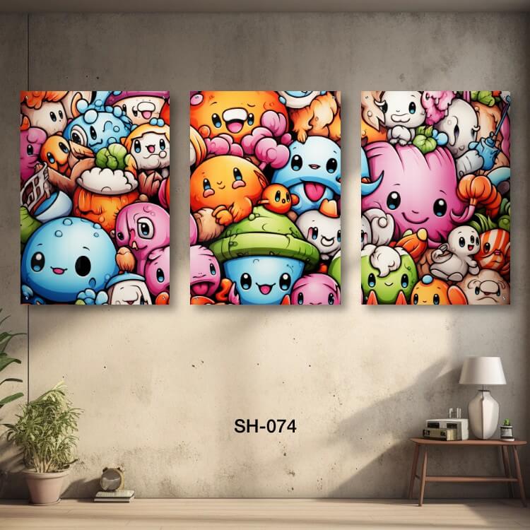 תמונות מגניבות לחדר שינה של בובות צבעוניות