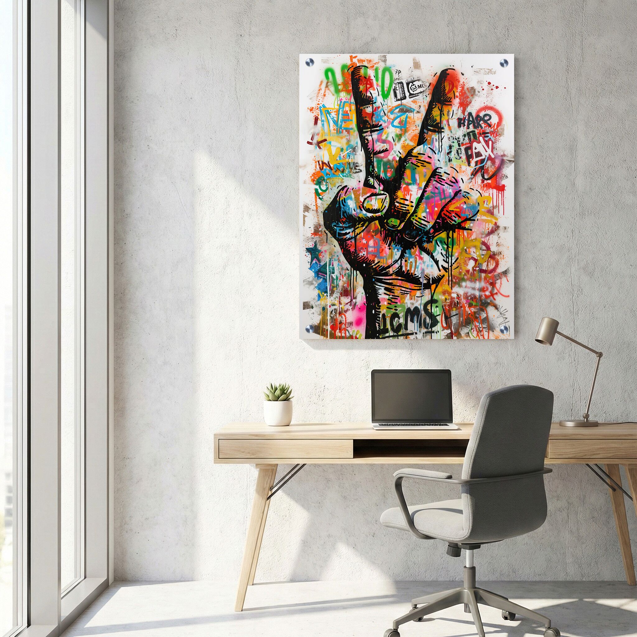 תמונת זכוכית למשרד - AU-017